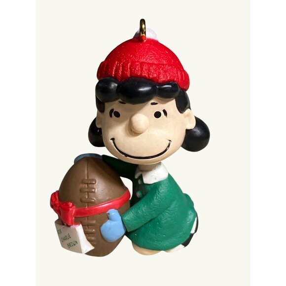 Hallmark Keepsake Ornament The Peanuts Gang Lucy With Football 1994 Collectors S - Picture 7 of 12